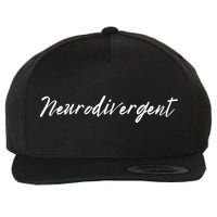 Neurodivergent ADHD Autism Dyslexia BPD Neurodiversity For Neurodiverse Wool Snapback Cap