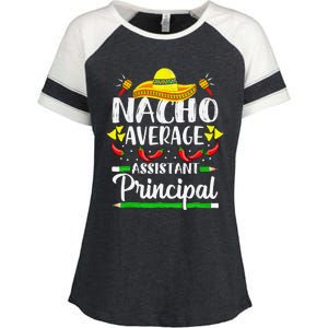 Nacho Average Assistant Principal Cinco De Mayo Teacher Enza Ladies Jersey Colorblock Tee