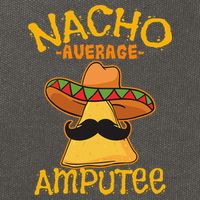 Nacho Average Amputee Mexican Amputation Cinco De Mayo Party Cotton Canvas Backpack