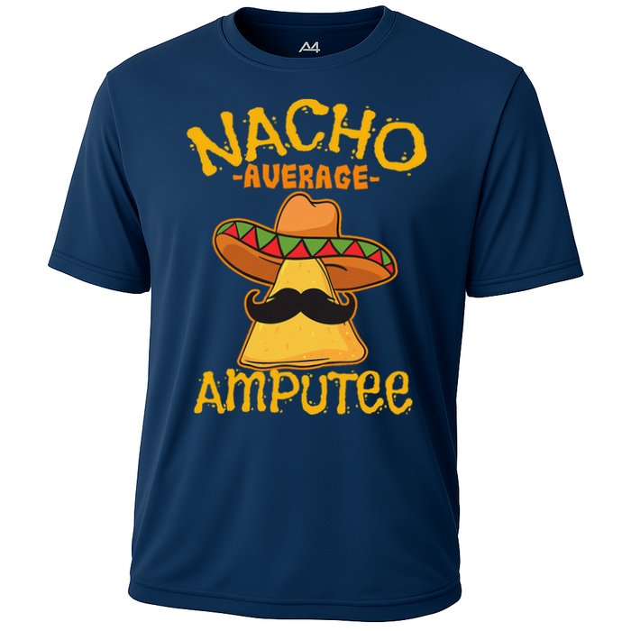 Nacho Average Amputee Mexican Amputation Cinco De Mayo Party Cooling Performance Crew T-Shirt