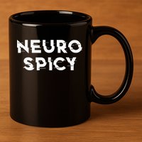 Neurospicy ADHD Autism Neurodiversity Neurodivergent 11oz C Handle Ceramic Mug