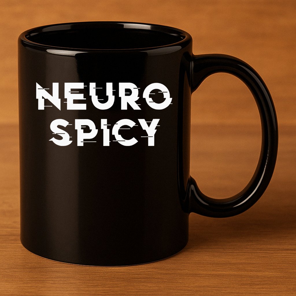 Neurospicy ADHD Autism Neurodiversity Neurodivergent 11oz C Handle Ceramic Mug