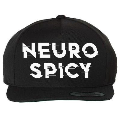 Neurospicy ADHD Autism Neurodiversity Neurodivergent Wool Snapback Cap