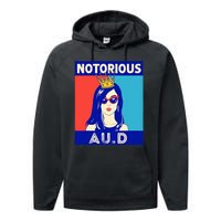 N.O.T.O.R.I.O.U.S Au.D Audiologist Funny Audiology Women Performance Fleece Hoodie