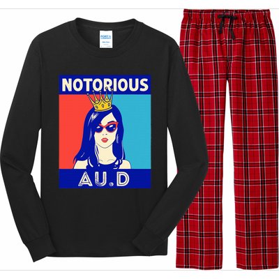 N.O.T.O.R.I.O.U.S Au.D Audiologist Funny Audiology Women Long Sleeve Pajama Set