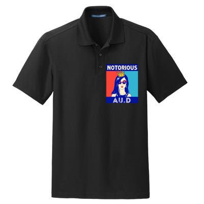 N.O.T.O.R.I.O.U.S Au.D Audiologist Funny Audiology Women Dry Zone Grid Polo