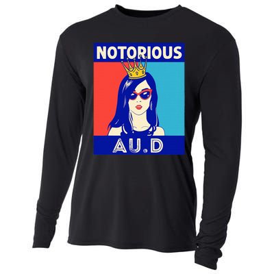 N.O.T.O.R.I.O.U.S Au.D Audiologist Funny Audiology Women Cooling Performance Long Sleeve Crew