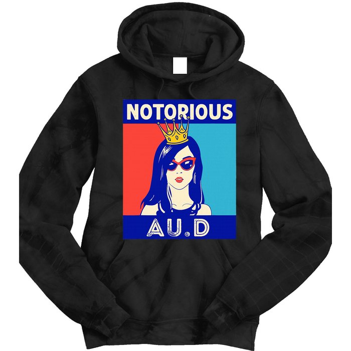 N.O.T.O.R.I.O.U.S Au.D Audiologist Funny Audiology Women Tie Dye Hoodie