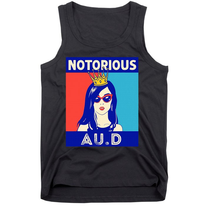 N.O.T.O.R.I.O.U.S Au.D Audiologist Funny Audiology Women Tank Top