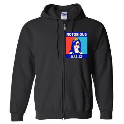 N.O.T.O.R.I.O.U.S Au.D Audiologist Funny Audiology Women Full Zip Hoodie