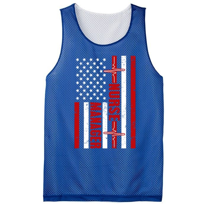 Nurse Ager American Flag Usa Heartbeat Stethoscope Nurse Cute Gift Mesh Reversible Basketball Jersey Tank