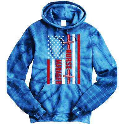 Nurse Ager American Flag Usa Heartbeat Stethoscope Nurse Cute Gift Tie Dye Hoodie