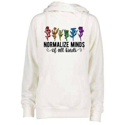 Neurodiversity Autism Awareness Neurodivergent Gift Womens Funnel Neck Pullover Hood