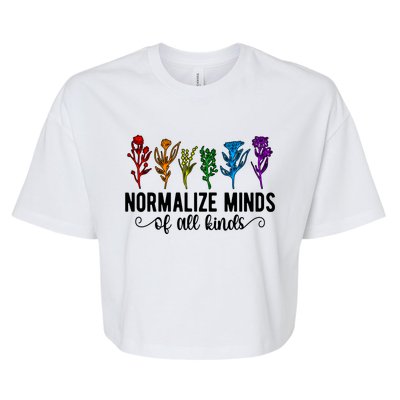 Neurodiversity Autism Awareness Neurodivergent Gift Bella+Canvas Jersey Crop Tee