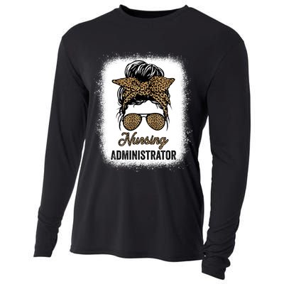 Nursing Administrator Appreciation Day Leopard For Nurses Gift Cooling Performance Long Sleeve Crew