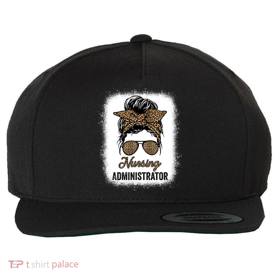 Nursing Administrator Appreciation Day Leopard For Nurses Gift Wool Snapback Cap