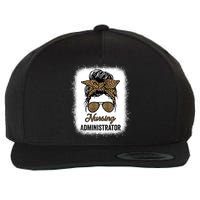 Nursing Administrator Appreciation Day Leopard For Nurses Gift Wool Snapback Cap