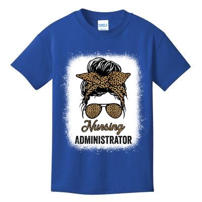 Nursing Administrator Appreciation Day Leopard For Nurses Gift Kids T-Shirt