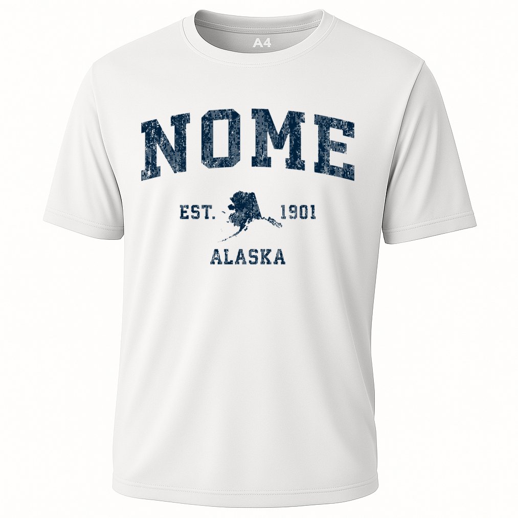 Nome Alaska Ak Vintage Sports Performance Shirt
