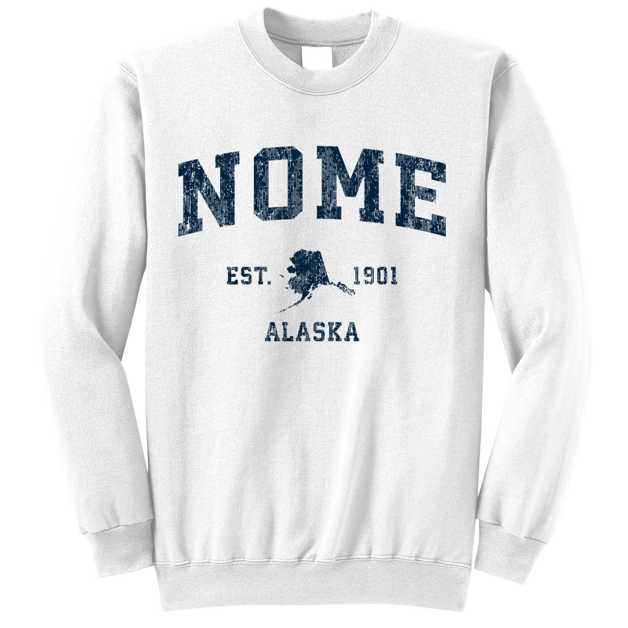 Nome Alaska Ak Vintage Sports Sweatshirt