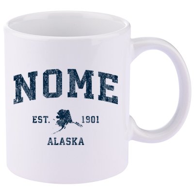 Nome Alaska Ak Vintage Sports 11oz C Handle Ceramic Mug