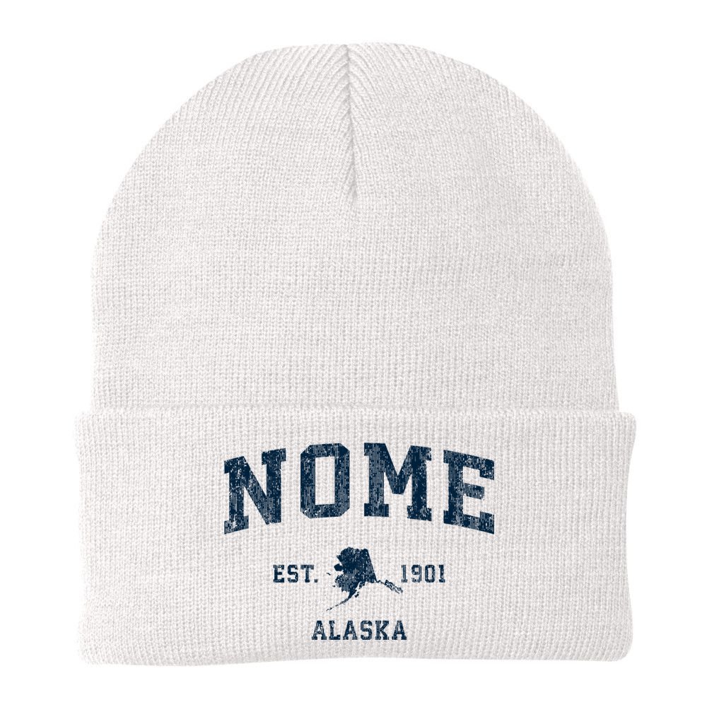 Nome Alaska Ak Vintage Sports Beanie