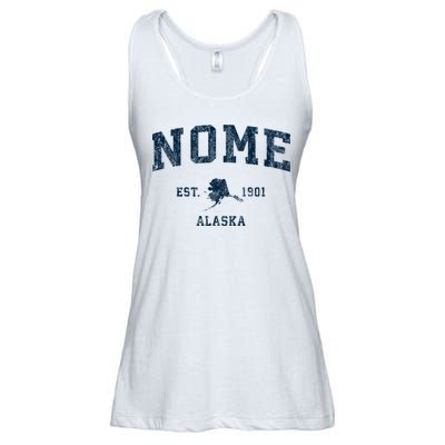 Nome Alaska Ak Vintage Sports Ladies Essential Flowy Tank