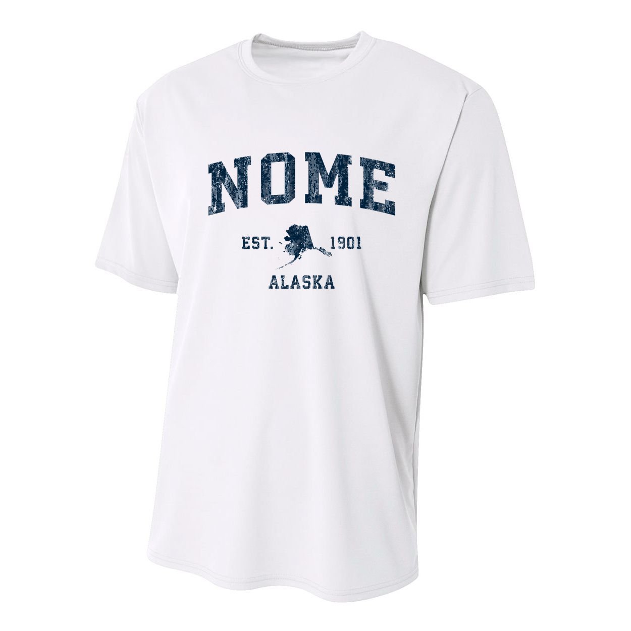 Nome Alaska Ak Vintage Sports Youth Performance Sprint T-Shirt