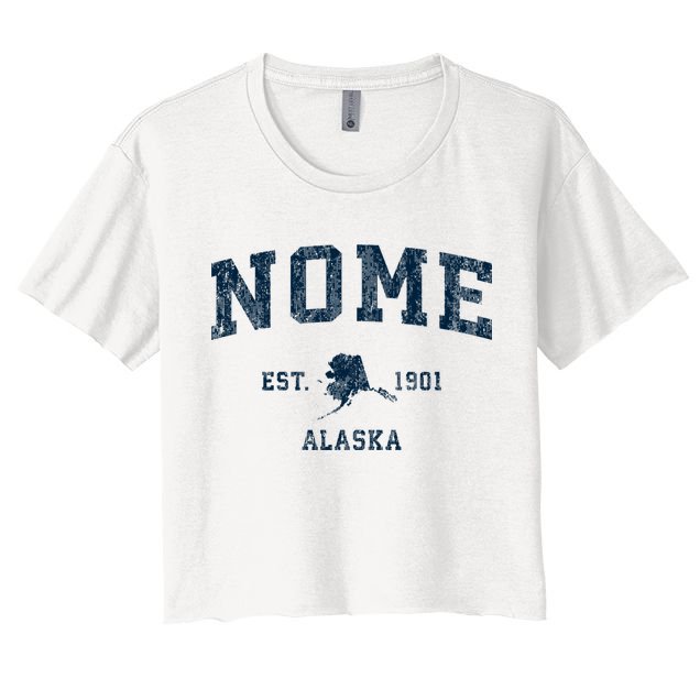 Nome Alaska Ak Vintage Sports Crop Top