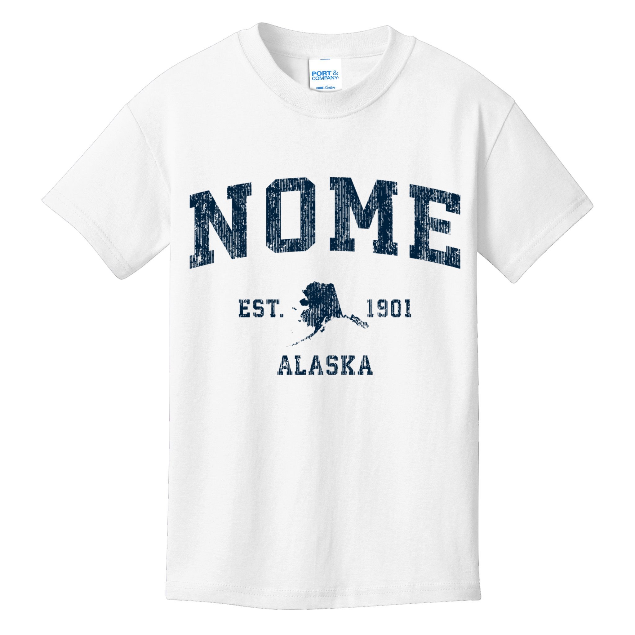 Nome Alaska Ak Vintage Sports Kids T-Shirt