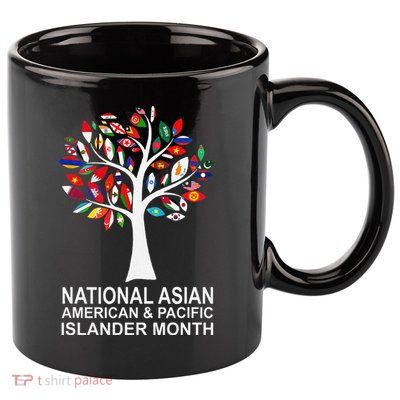 National Asian American Pacific Islander Heritage Month Tree 11oz C Handle Ceramic Mug