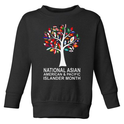 National Asian American Pacific Islander Heritage Month Tree Toddler Sweatshirt