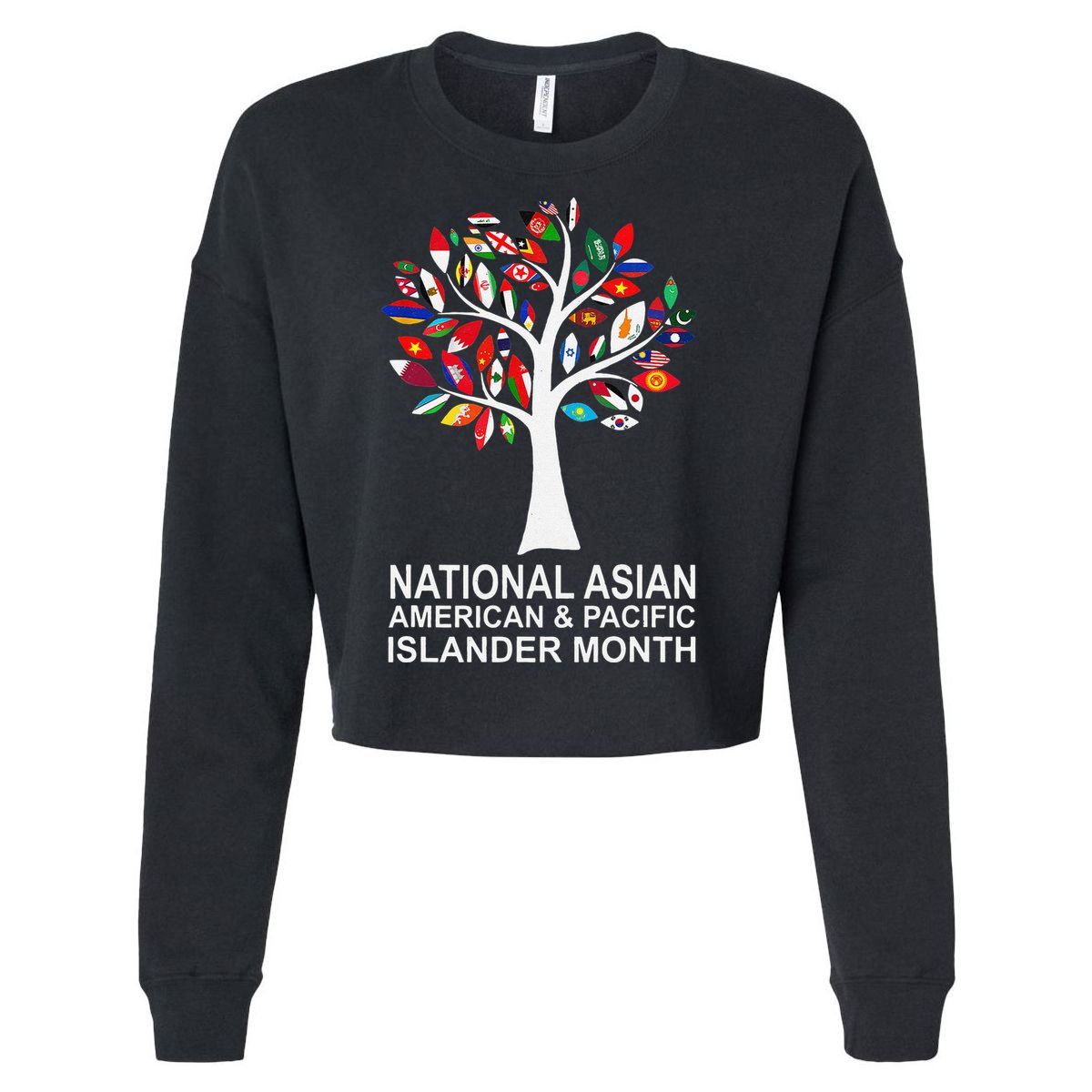 National Asian American Pacific Islander Heritage Month Tree Cropped Pullover Crew