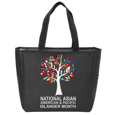 National Asian American Pacific Islander Heritage Month Tree Zip Tote Bag