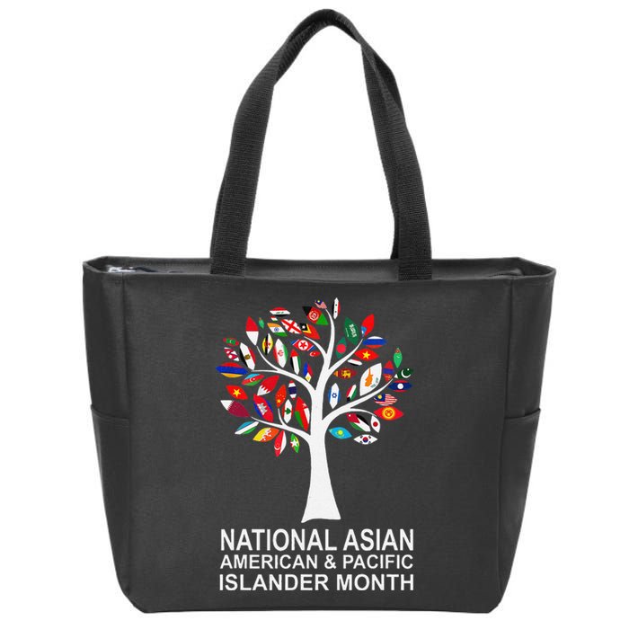 National Asian American Pacific Islander Heritage Month Tree Zip Tote Bag