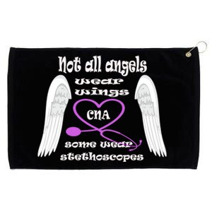 Not All Angels Wear Wings Some Wear Stethoscopes Cna Nursing Gift Grommeted Golf Towel