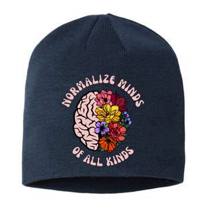 Neurodiversity Autism Awareness Normalize Minds Of All Kinds Sustainable Beanie