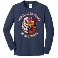 Neurodiversity Autism Awareness Normalize Minds Of All Kinds Kids Long Sleeve Shirt