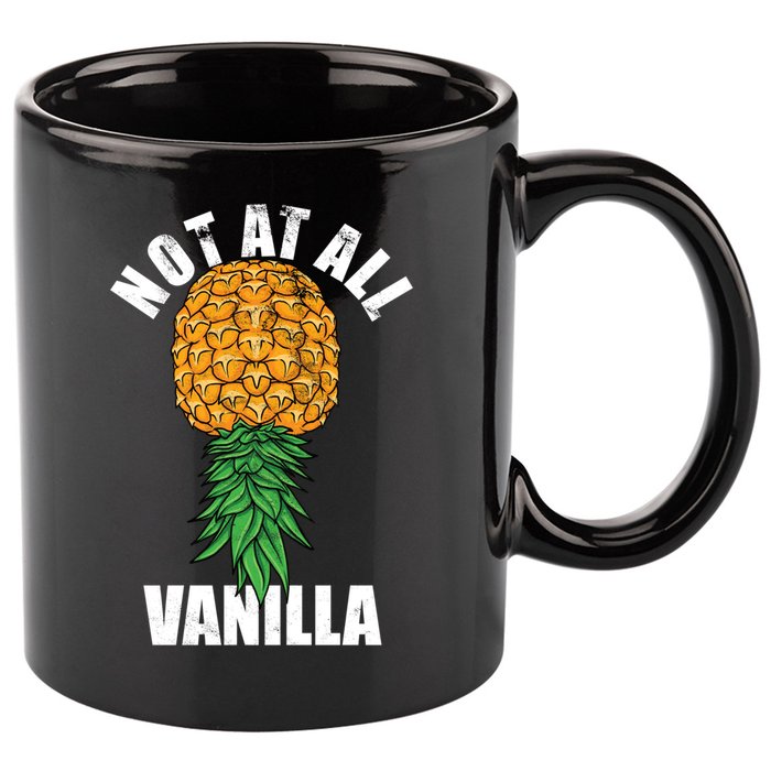 Not At All Vanilla Swinger Upside Down Pineapple Gift 11oz C Handle Ceramic Mug