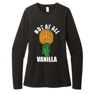 Not At All Vanilla Swinger Upside Down Pineapple Gift Womens CVC Long Sleeve Shirt