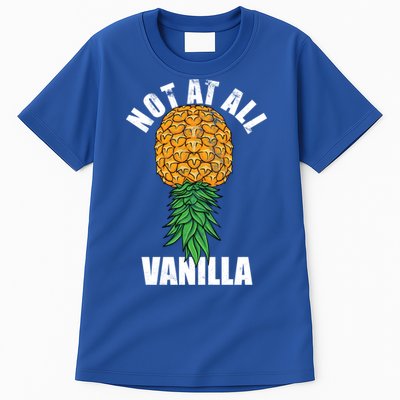 Not At All Vanilla Swinger Upside Down Pineapple Gift Tall T-Shirt
