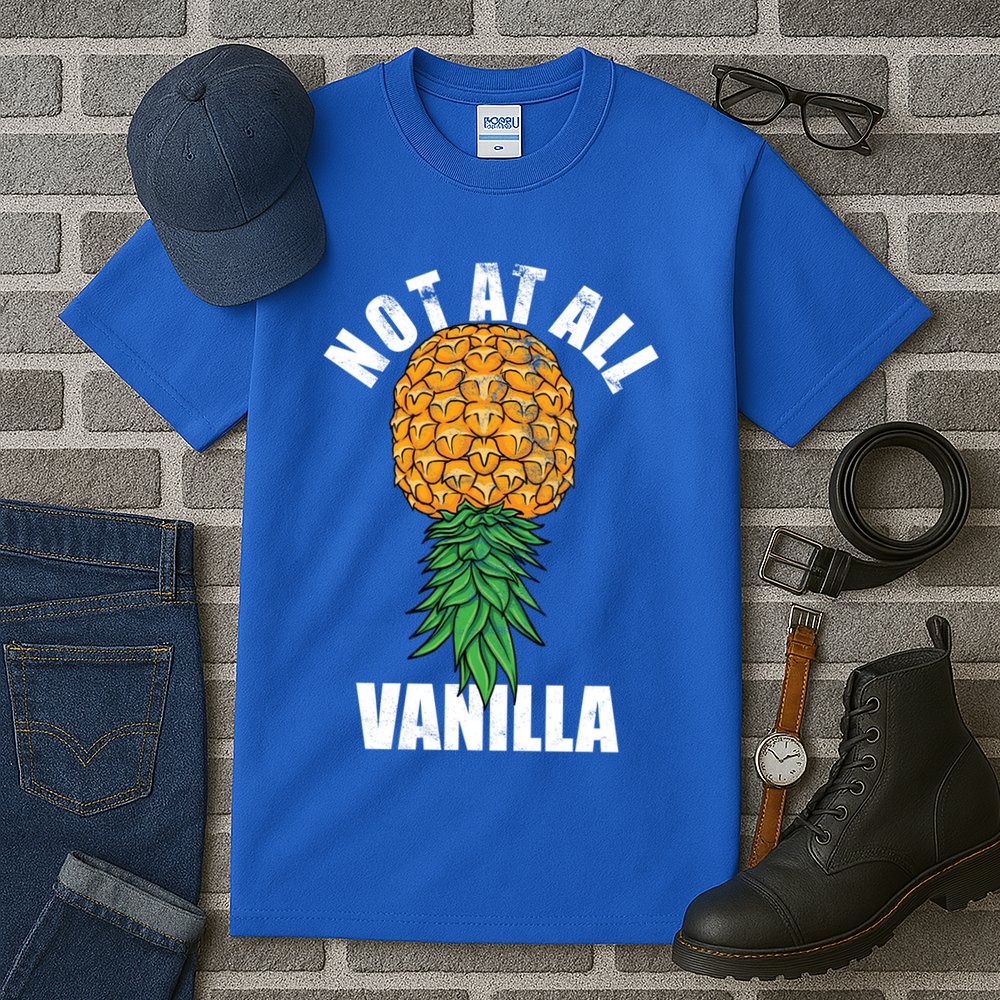 Not At All Vanilla Swinger Upside Down Pineapple Gift Tall T-Shirt