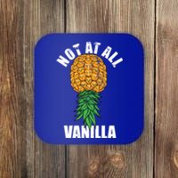 Not At All Vanilla Swinger Upside Down Pineapple Gift Coaster