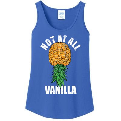 Not At All Vanilla Swinger Upside Down Pineapple Gift Ladies Essential Tank