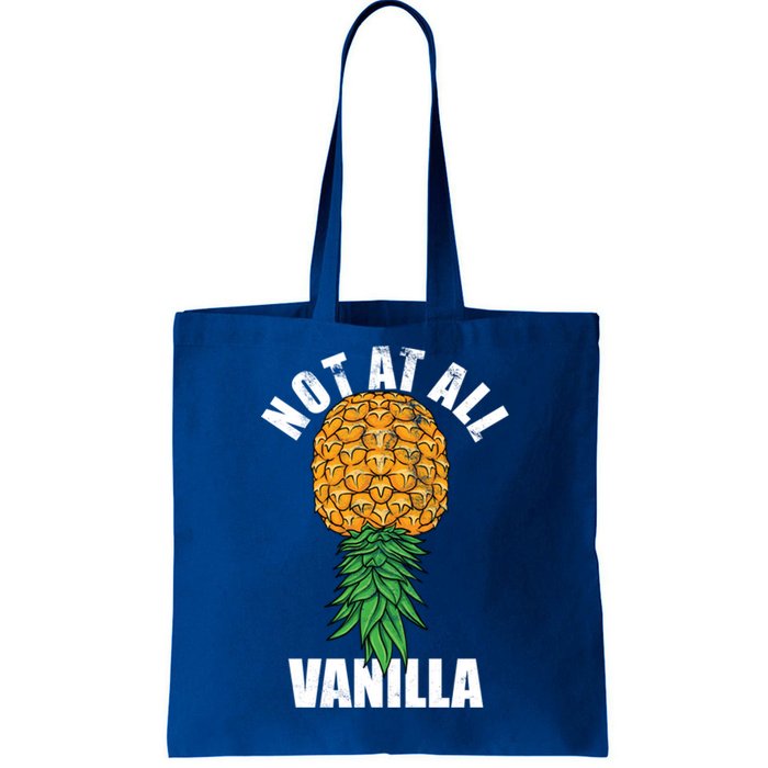 Not At All Vanilla Swinger Upside Down Pineapple Gift Tote Bag