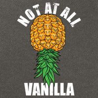 Not At All Vanilla Swinger Upside Down Pineapple Gift Cotton Canvas Backpack
