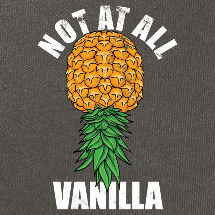 Not At All Vanilla Swinger Upside Down Pineapple Gift Cotton Canvas Backpack