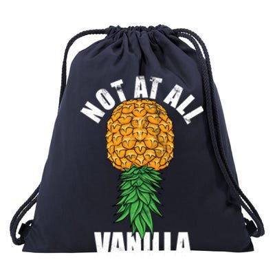 Not At All Vanilla Swinger Upside Down Pineapple Gift Drawstring Bag