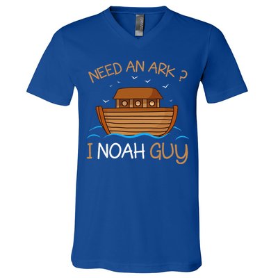 Need An Ark I Noah Guy Funny Biblical Noahs Ark V-Neck T-Shirt