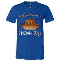 Need An Ark I Noah Guy Funny Biblical Noahs Ark V-Neck T-Shirt